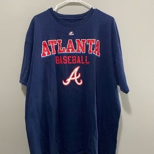Vintage Atlanta Braves Navy T-Shirt